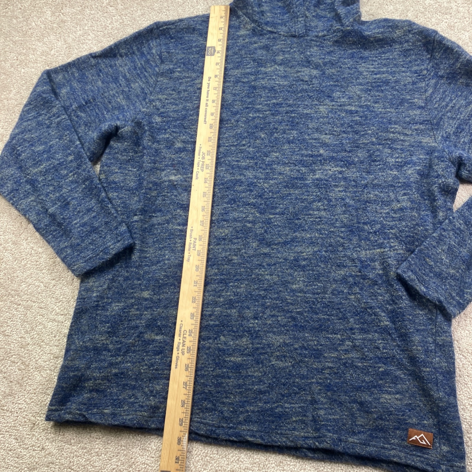 Appalachian Gear Company Men Xl Hoodie Blue All-Paca Alpaca Wool Made In Usa — image 5 of 6